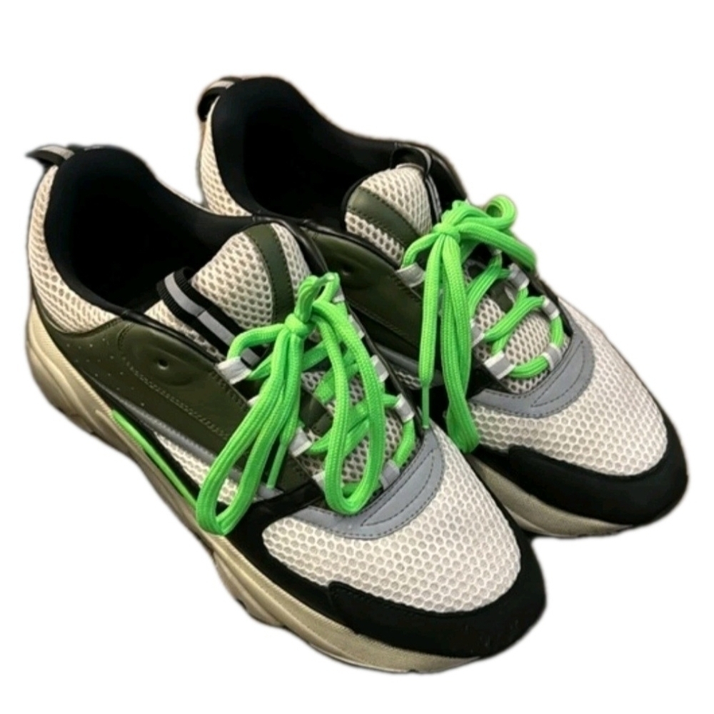 RARE Dior B22 Khaki Pistachio Size 44 US Mens Size 10-10.5 - Picture 3 of 13